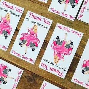 Thank You Cards 50 Girl Boss Shopaholic Poshaholic